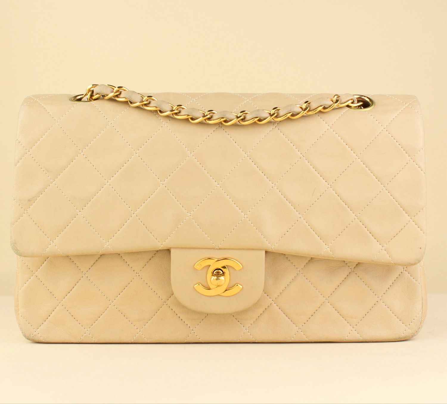 Chanel Vintage Classic Medium Beige