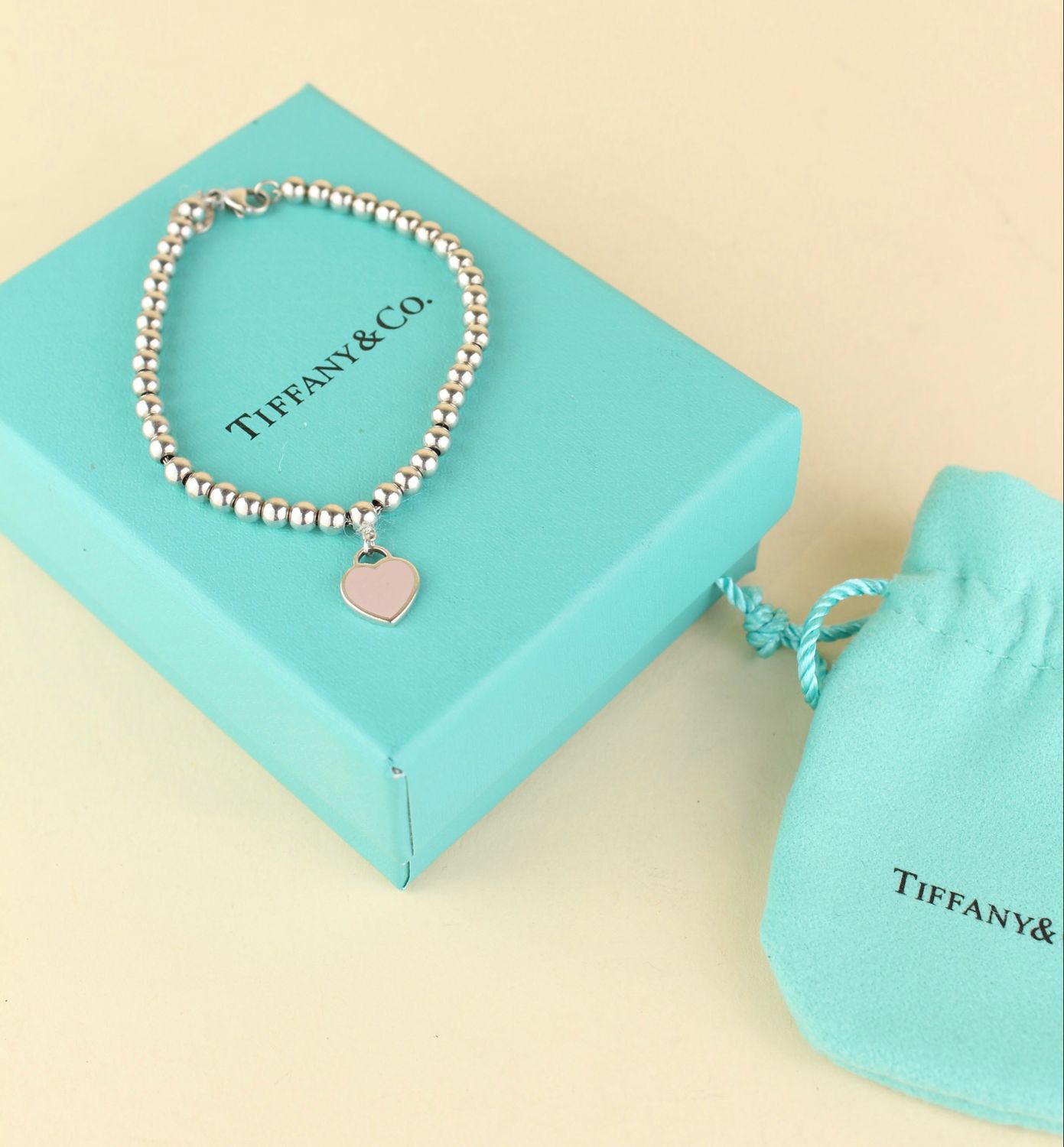 Tiffany&Co return to me bracelet pink