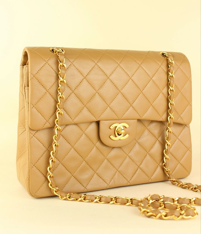 Chanel Classic Medium Tall Beige