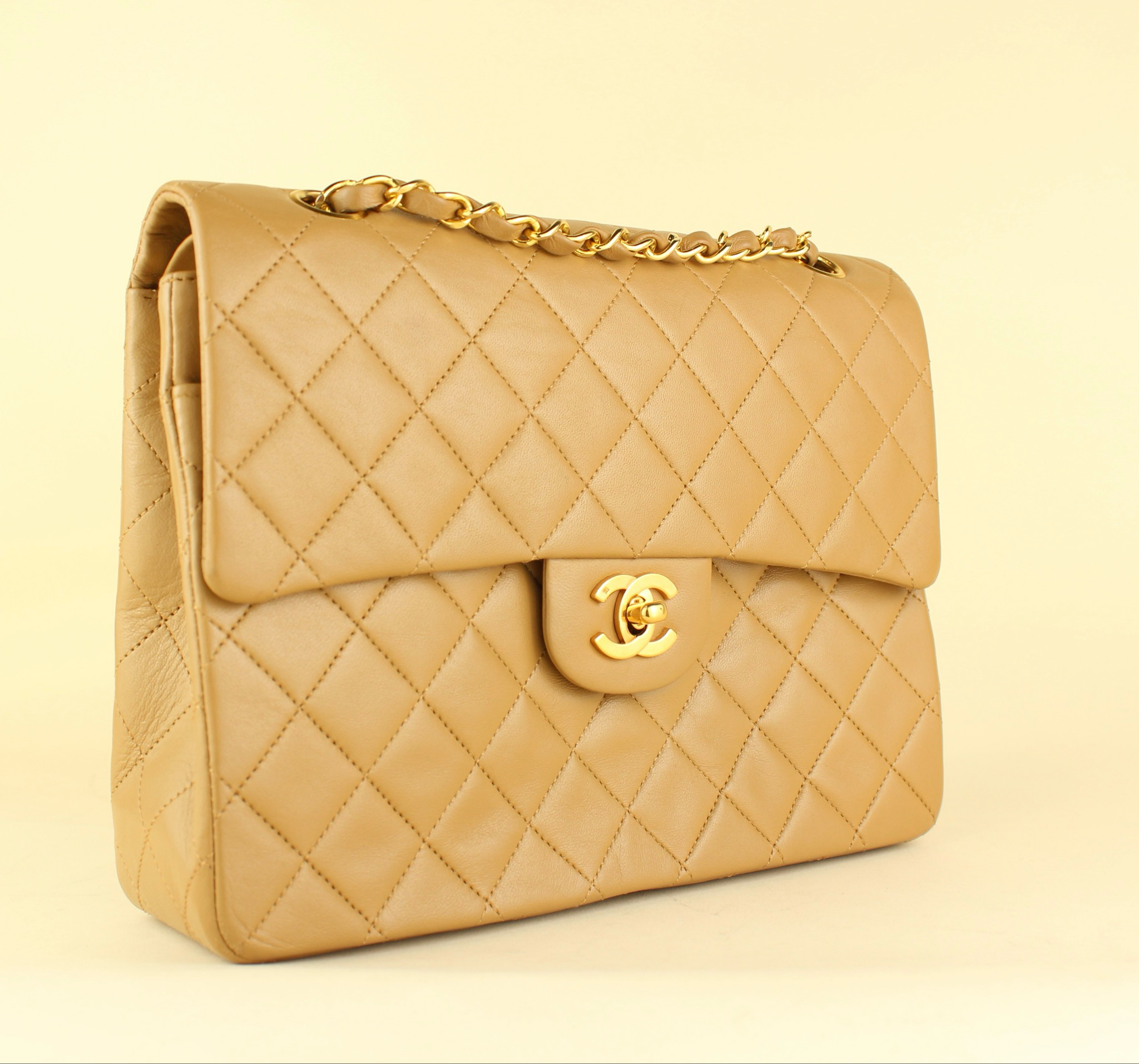 Chanel Classic Medium Tall Beige