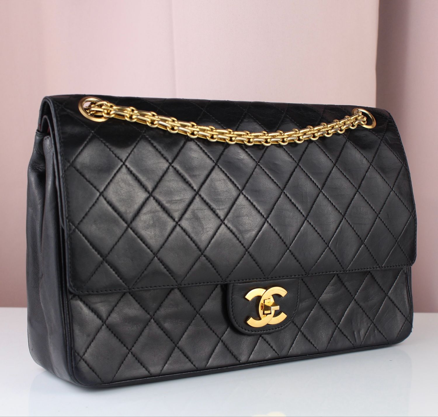 Chanel timeless medium double flap vintage