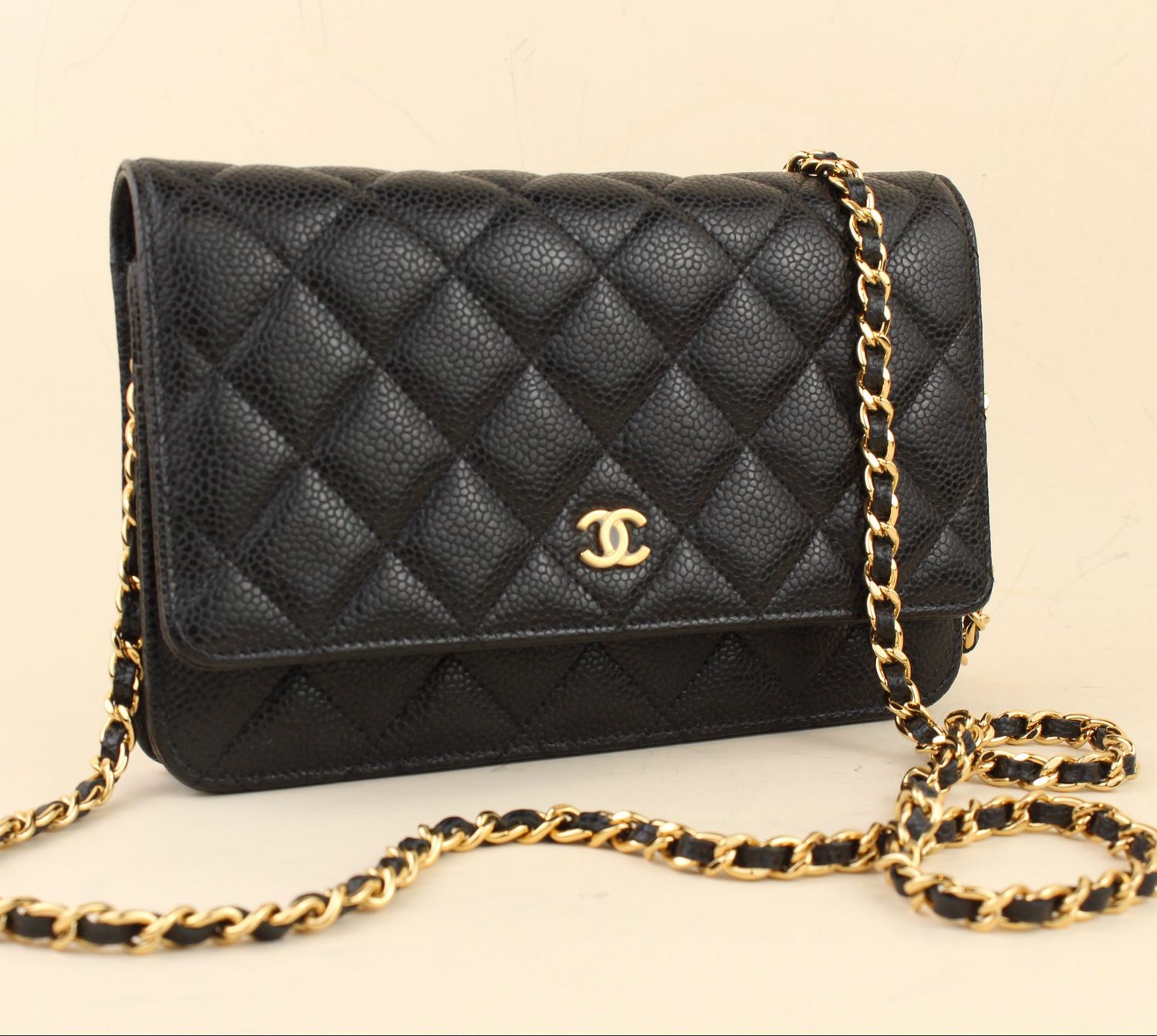 Chanel Wallet on Chain Caviar