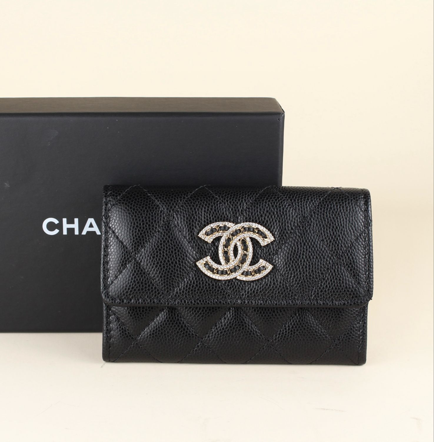 Chanel Cardholder Rhinestones