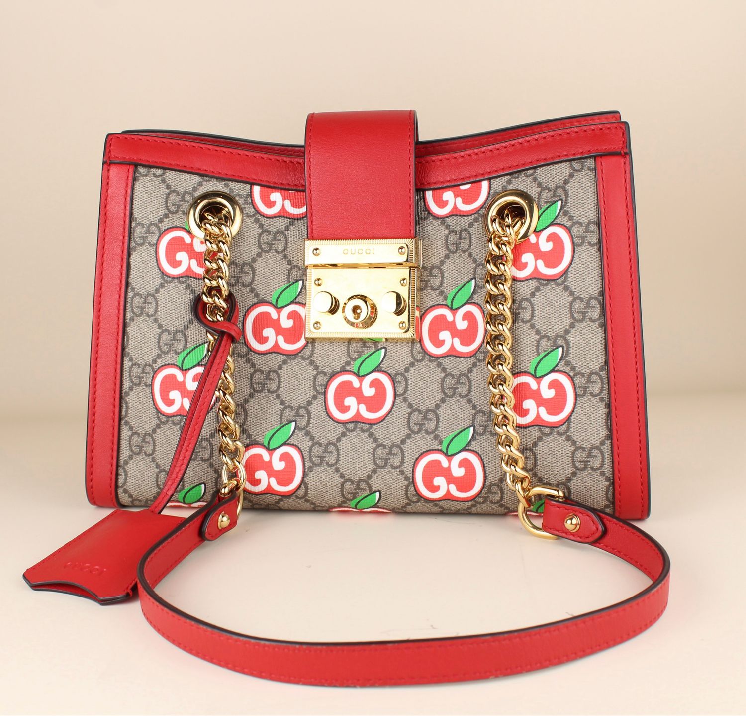 ​Gucci Padlock Apple Tote Small