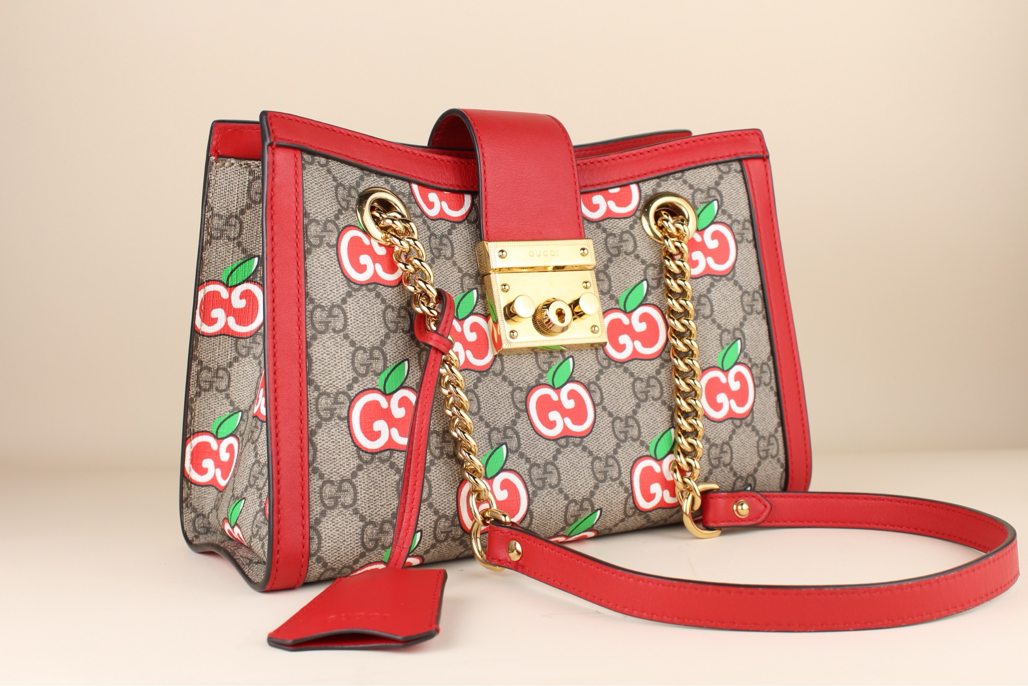 ​Gucci Padlock Apple Tote Small