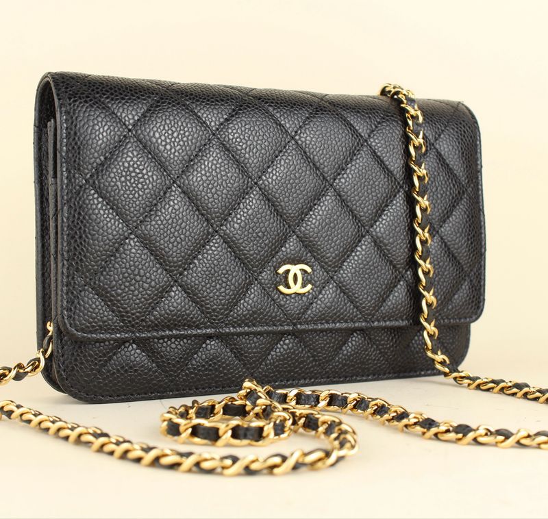 Chanel wallet on chain caviar