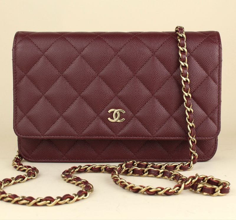 Chanel Wallet on Chain (WOC) Burgundy
