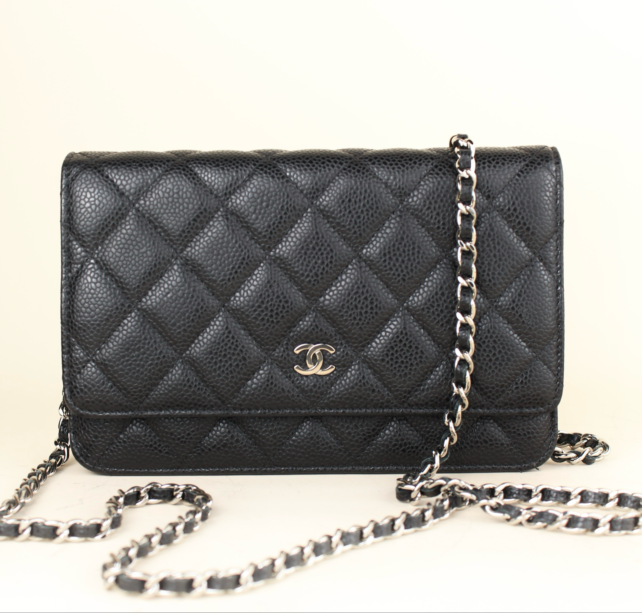 Chanel Wallet on Chain SHW Caviar