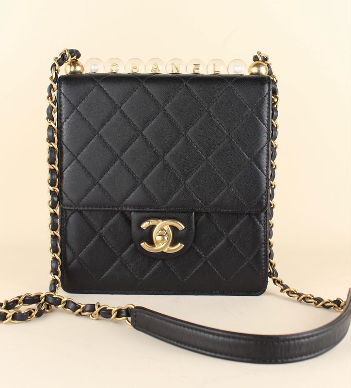 Chanel Mini Square pearls