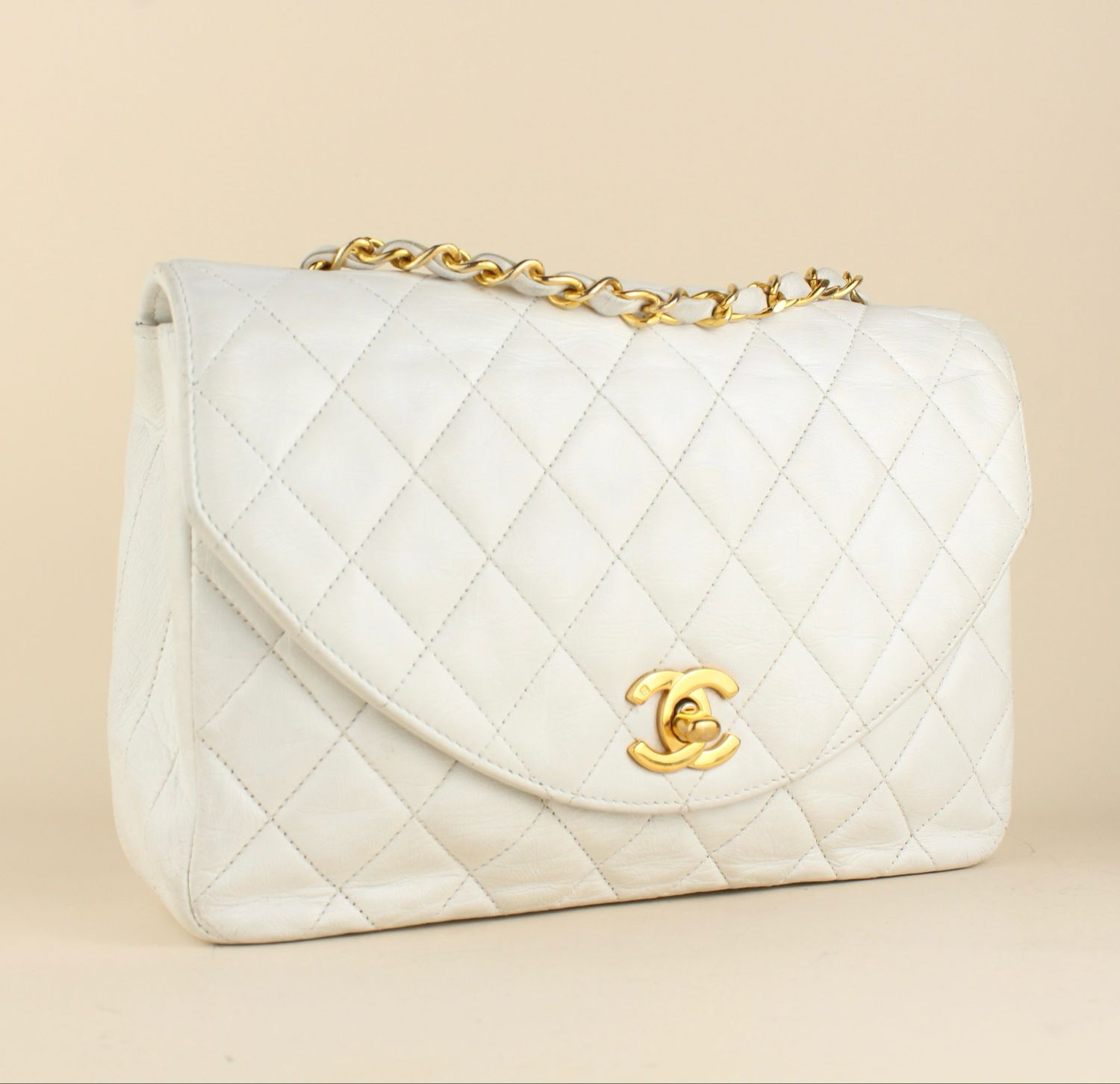 Chanel Half Moon White