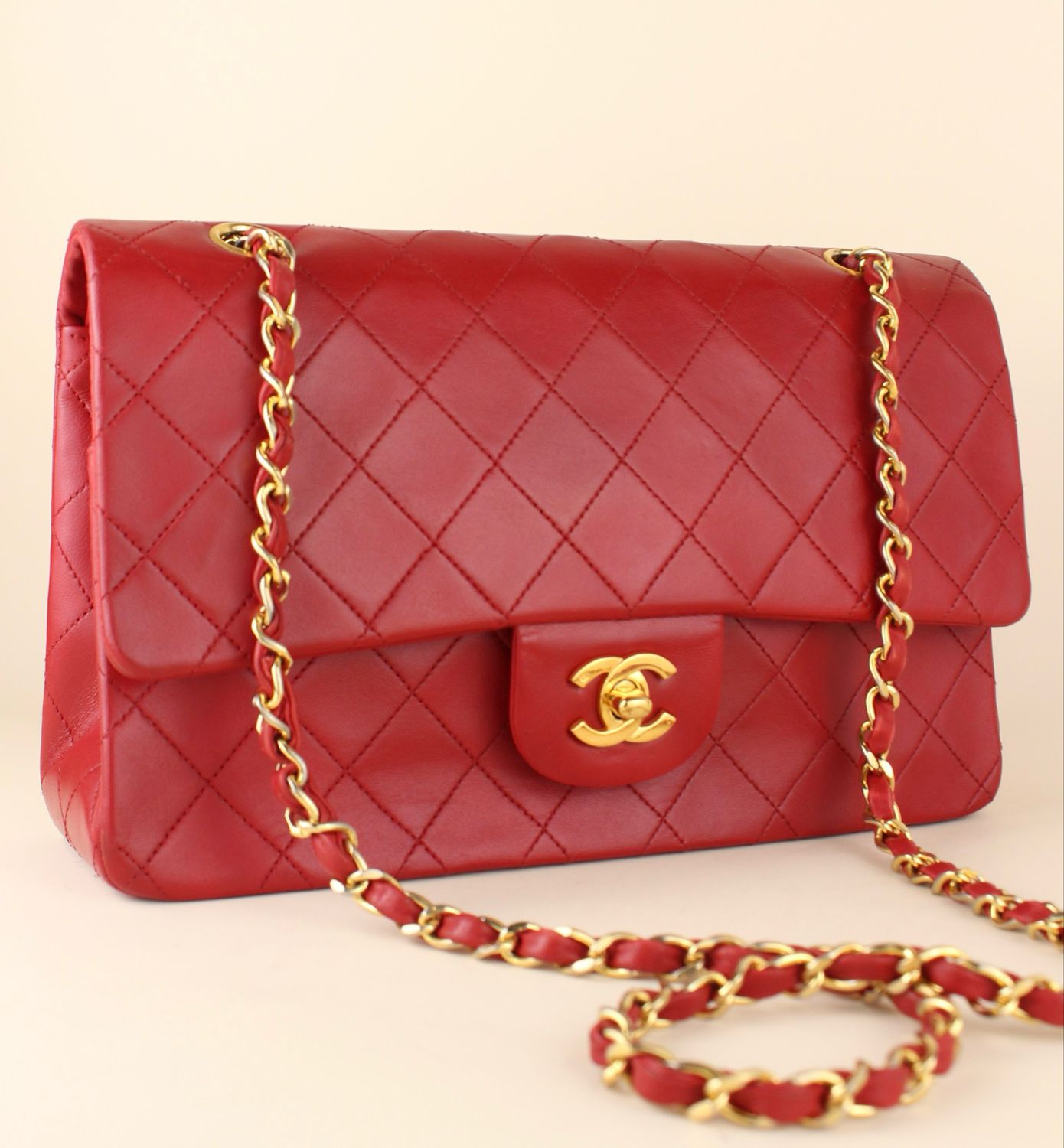 ​Chanel Classic Medium Red