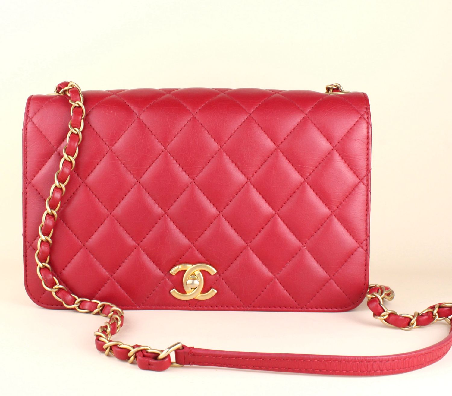 Chanel full flap raspberry Chanel full flap raspberry