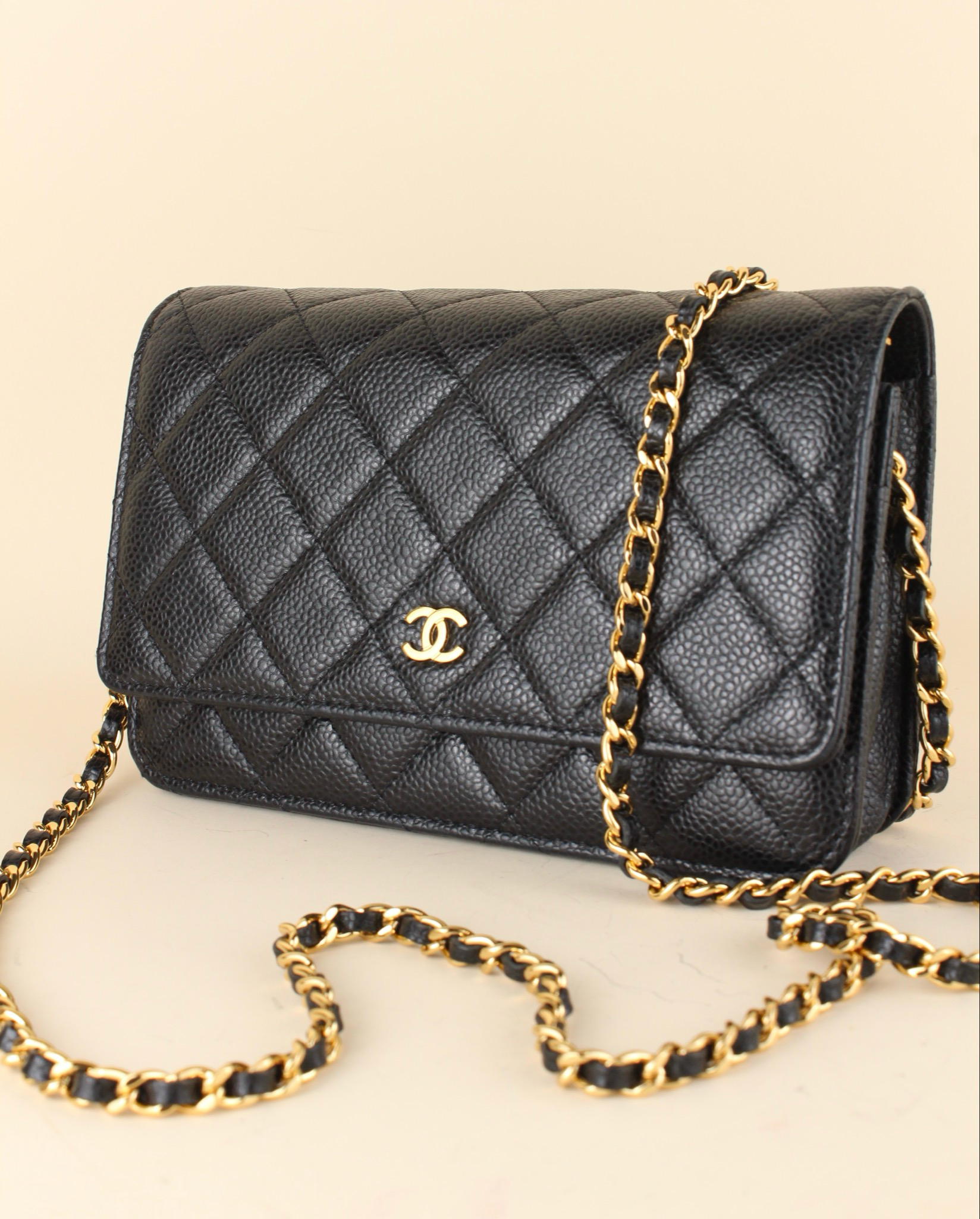 Chanel Wallet on Chain Caviar