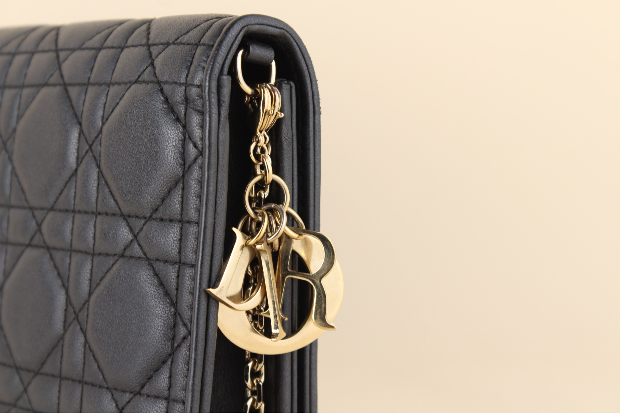 Lady Dior clutch on chain