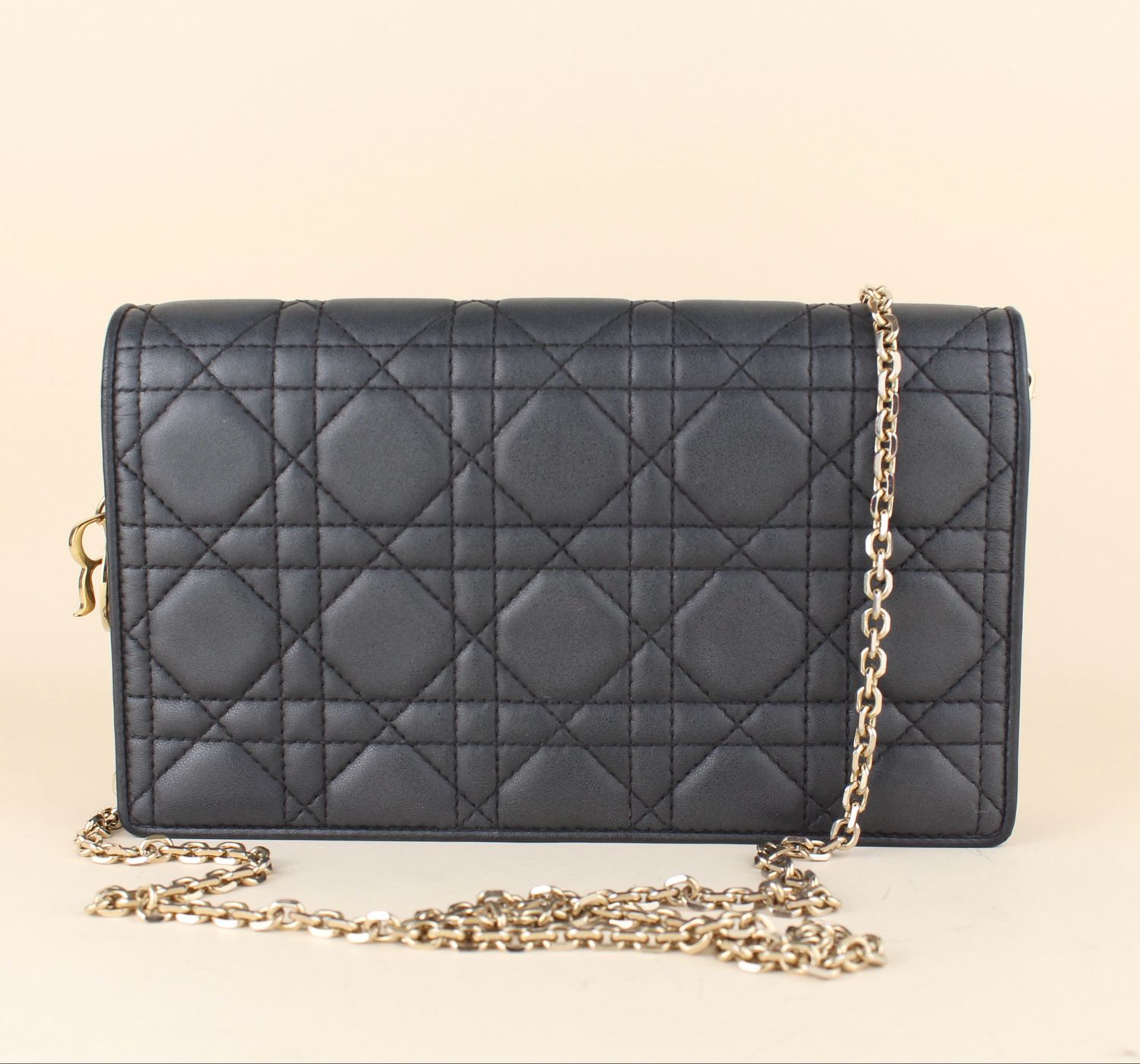 Lady Dior clutch on chain