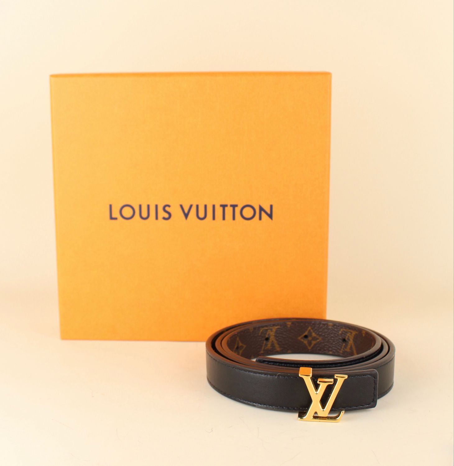 ​reversible black / monogram belt