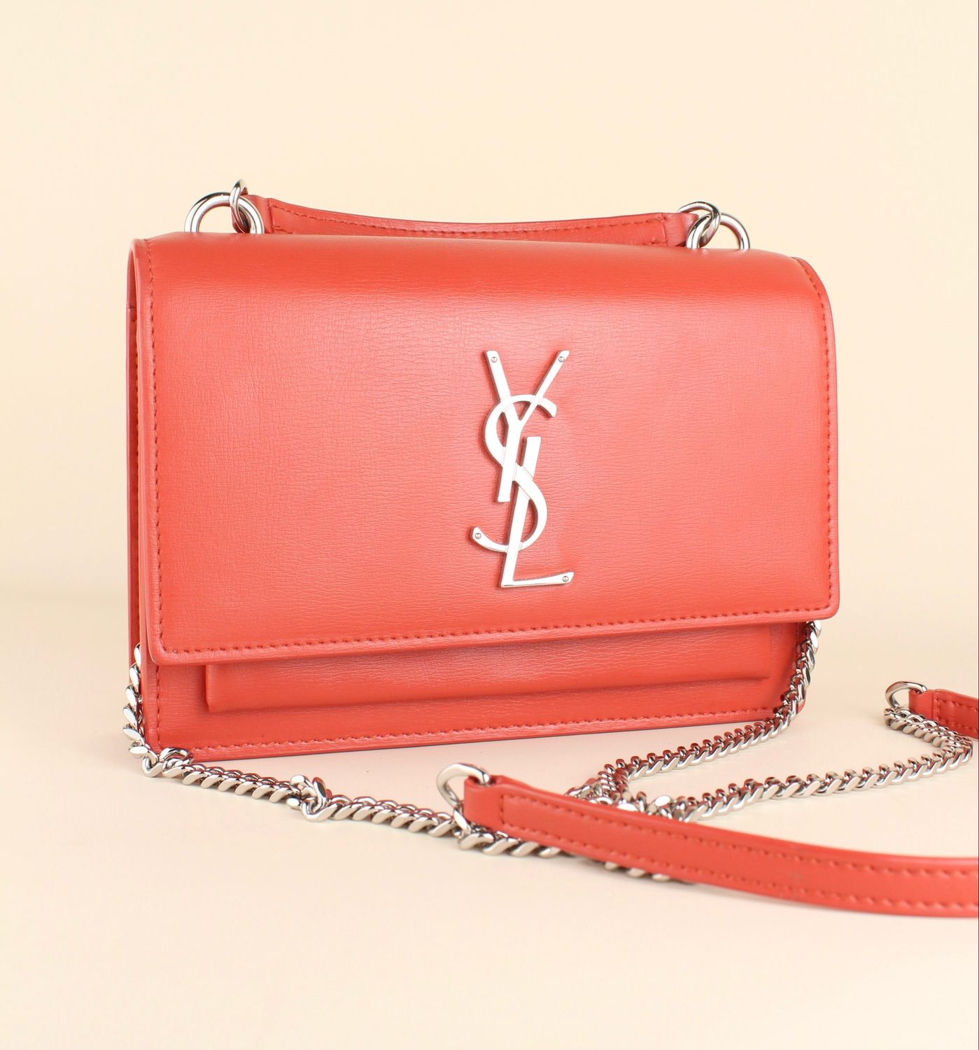 Saint Laurent sunset mini coral