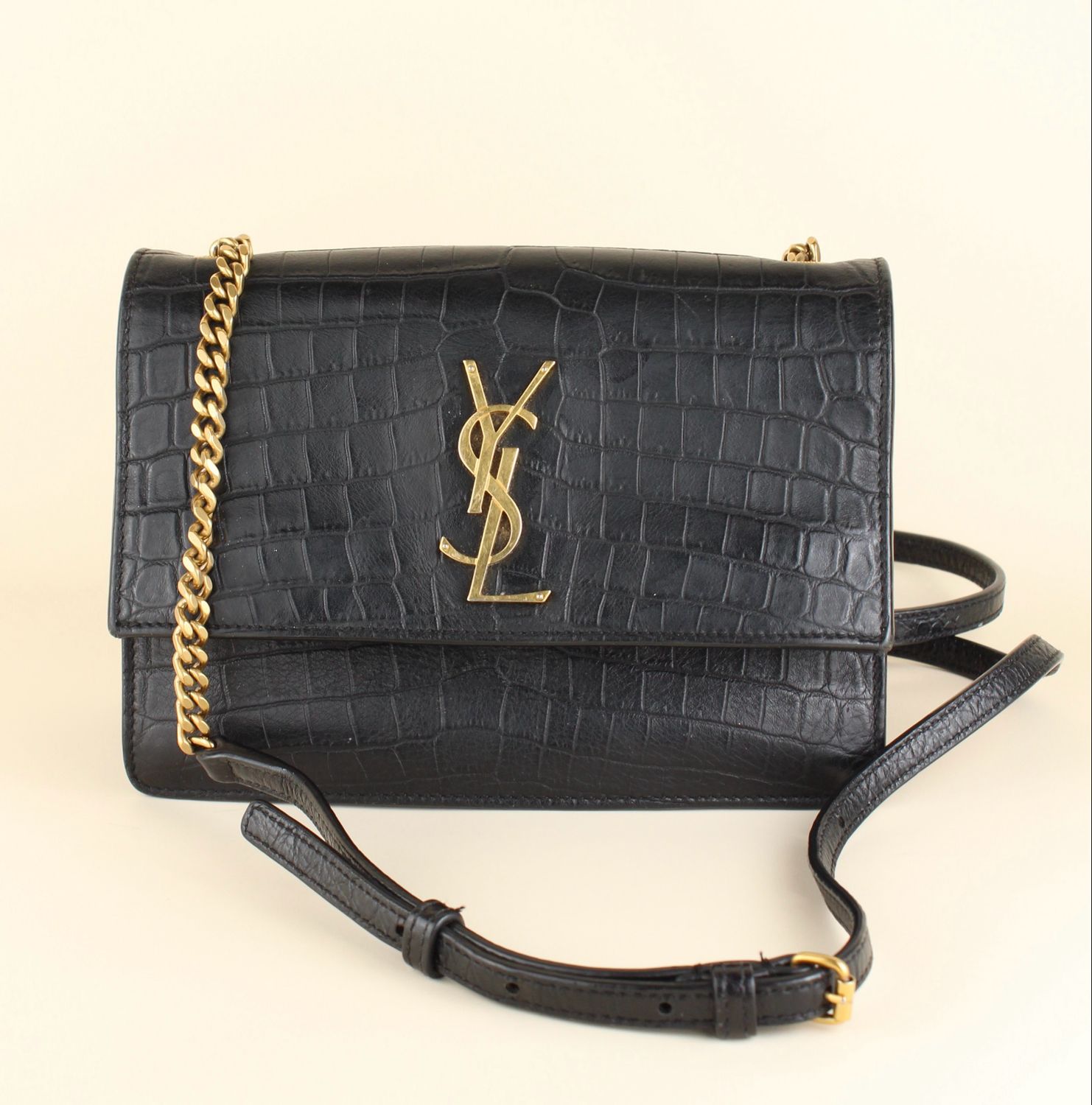 Saint Laurent mini croco embossed Saint Laurent mini croco embossed