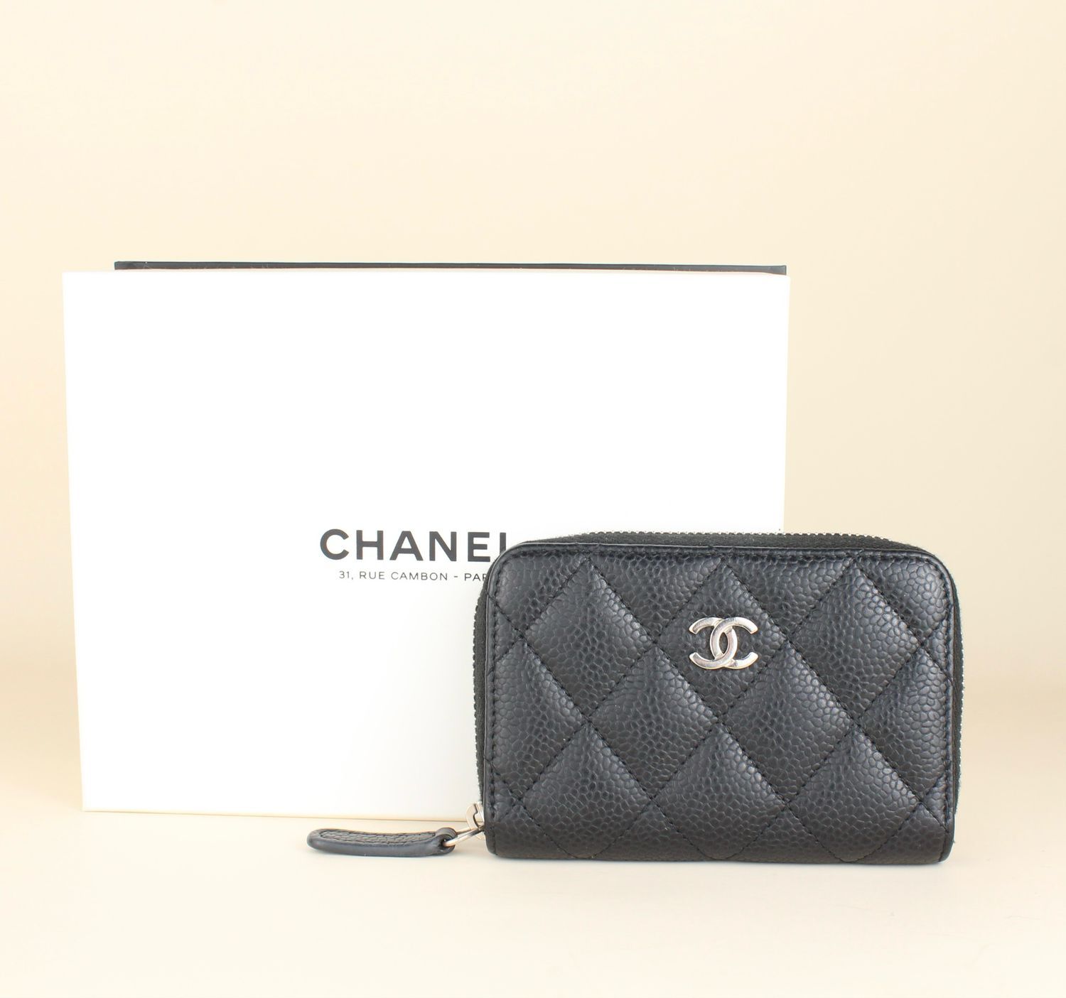 ​Chanel zippy cardholder silver hardware