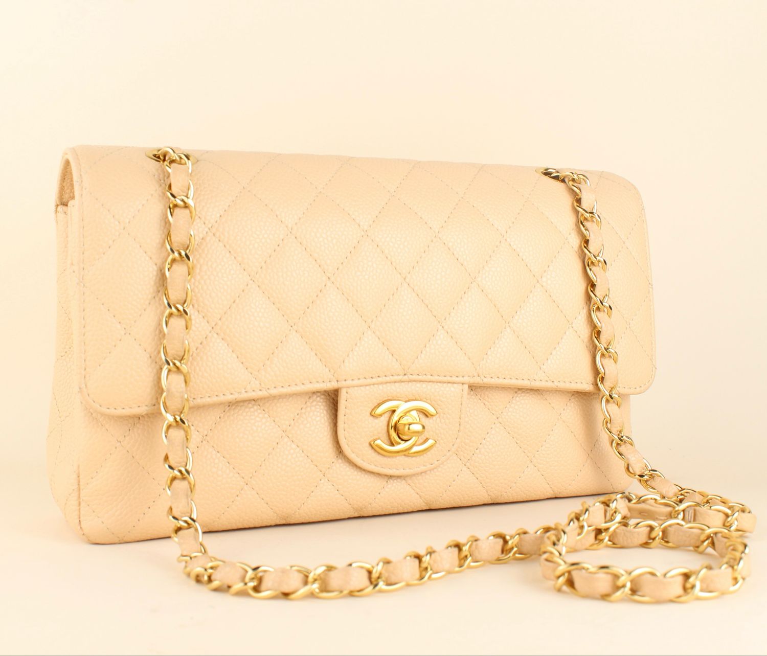 ​Chanel Classic Medium Beige Clair