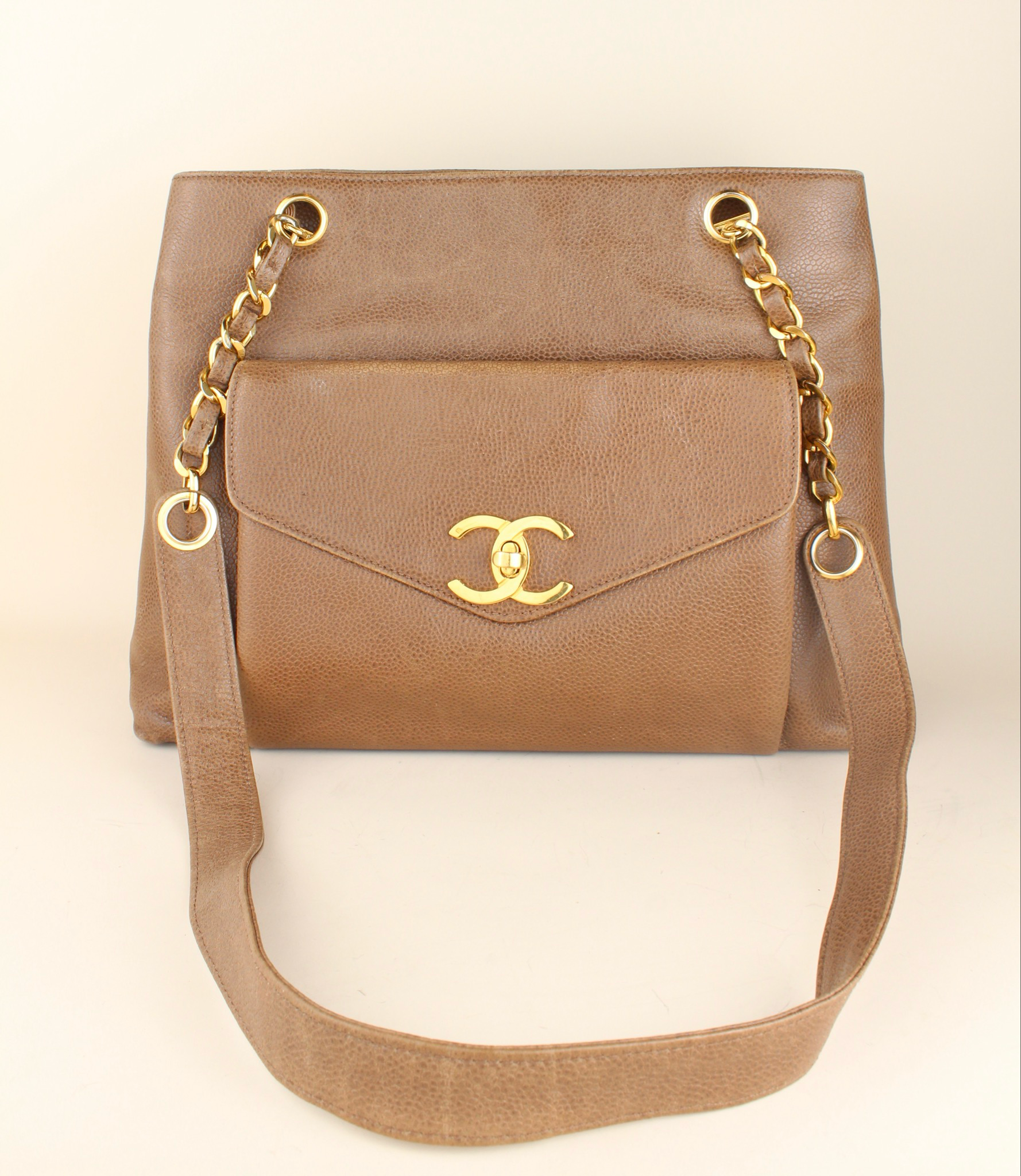 ​Chanel Brown Shopper Vintage