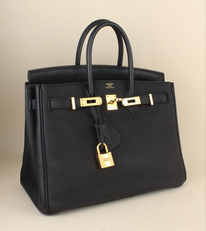 Hermès Birkin 25 in Noir Togo