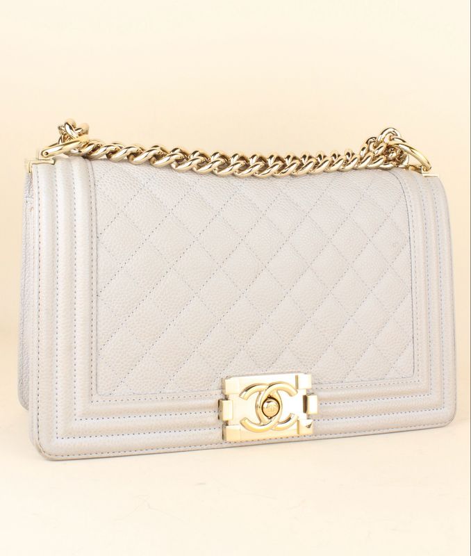 Chanel Boy Medium Grey