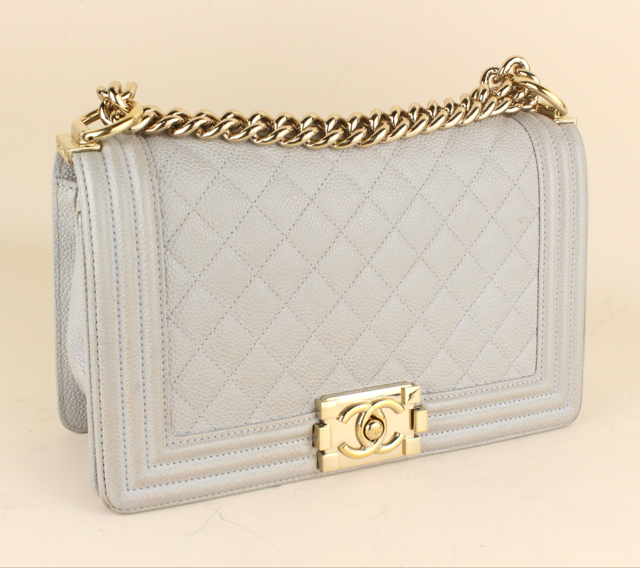 Chanel Boy Medium Grey