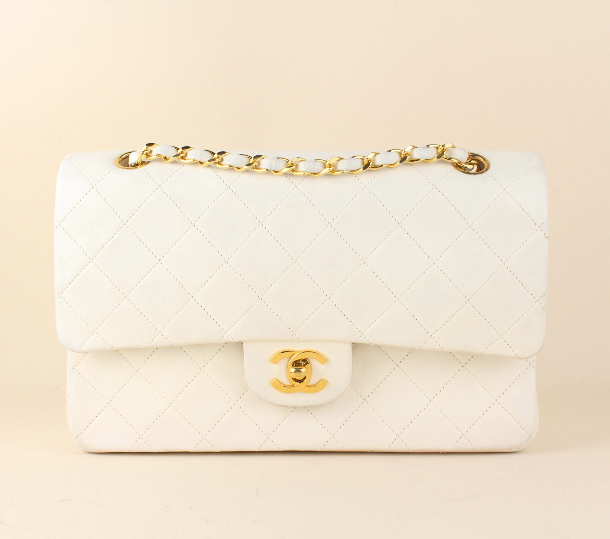 Chanel Classic Medium White