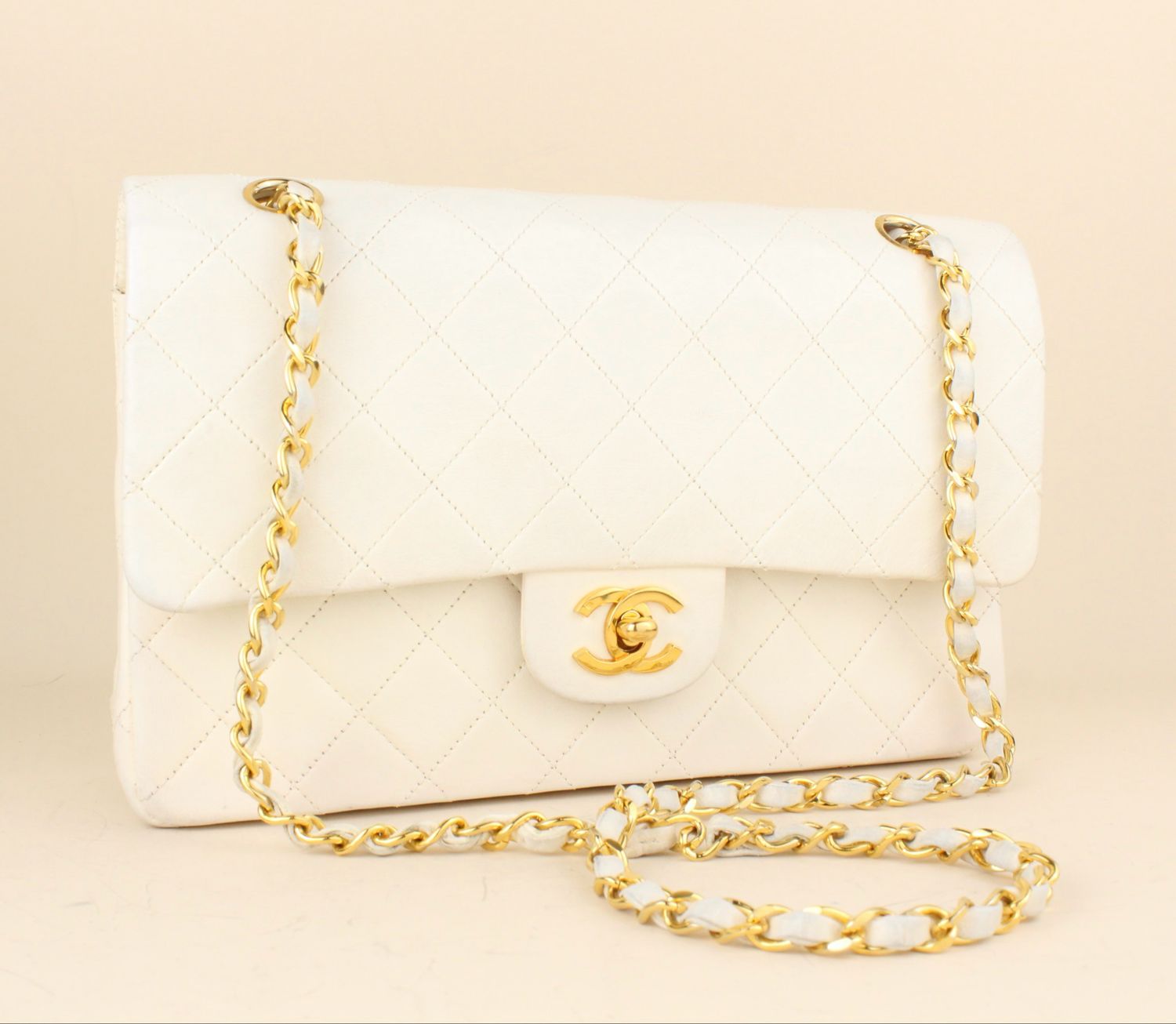 Chanel Classic Medium White
