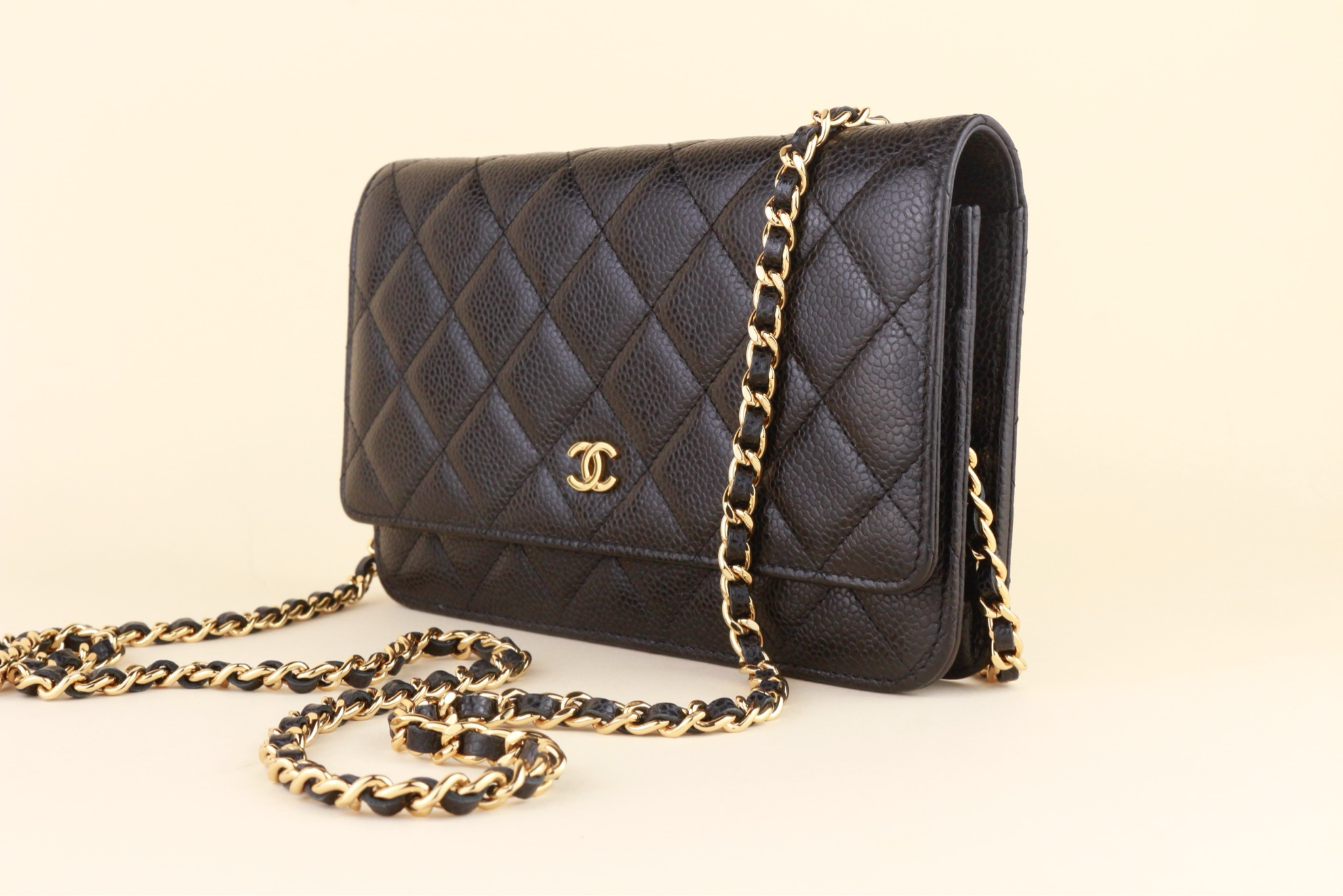 Chanel wallet on chain caviar