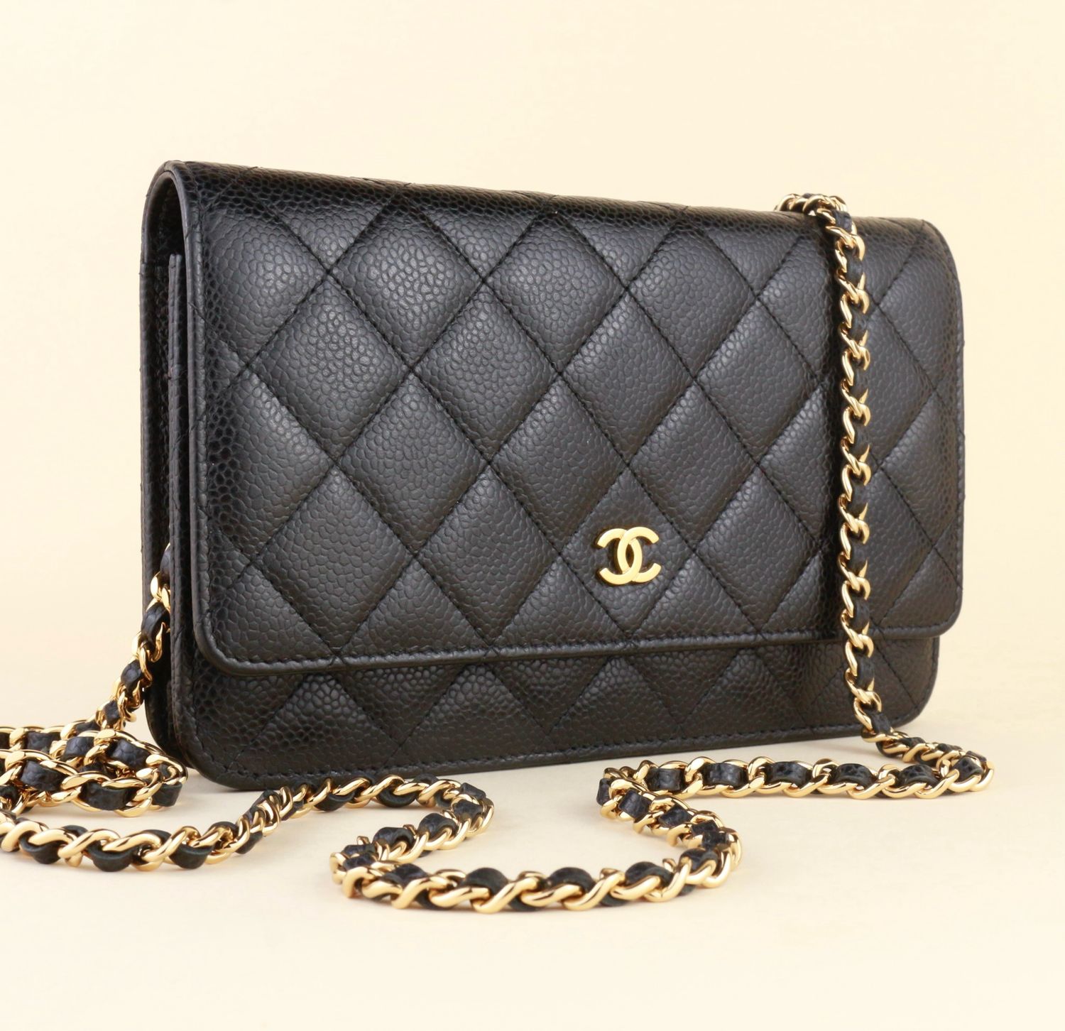Chanel wallet on chain caviar