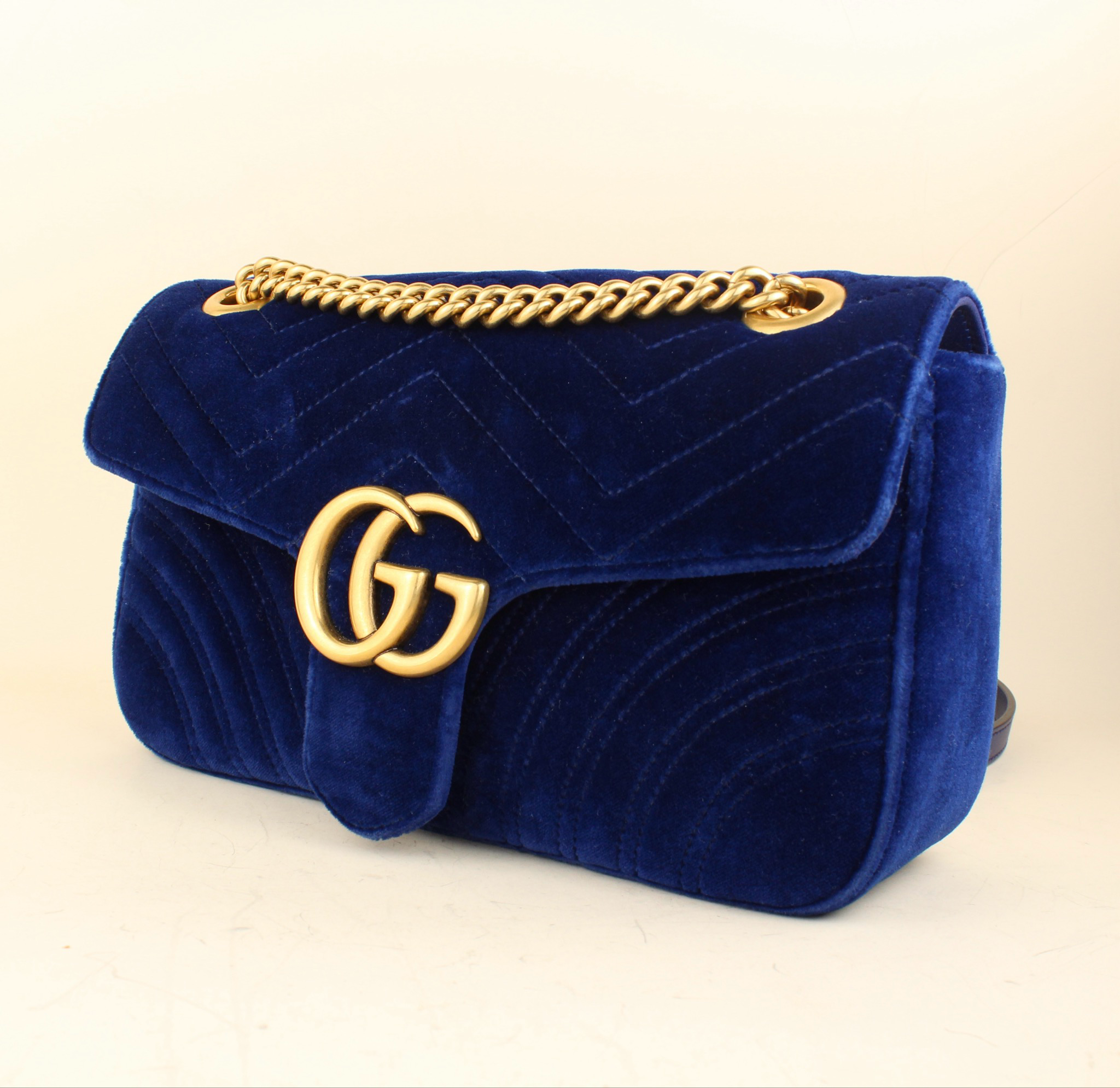 Gucci Marmont Velvet Blue
