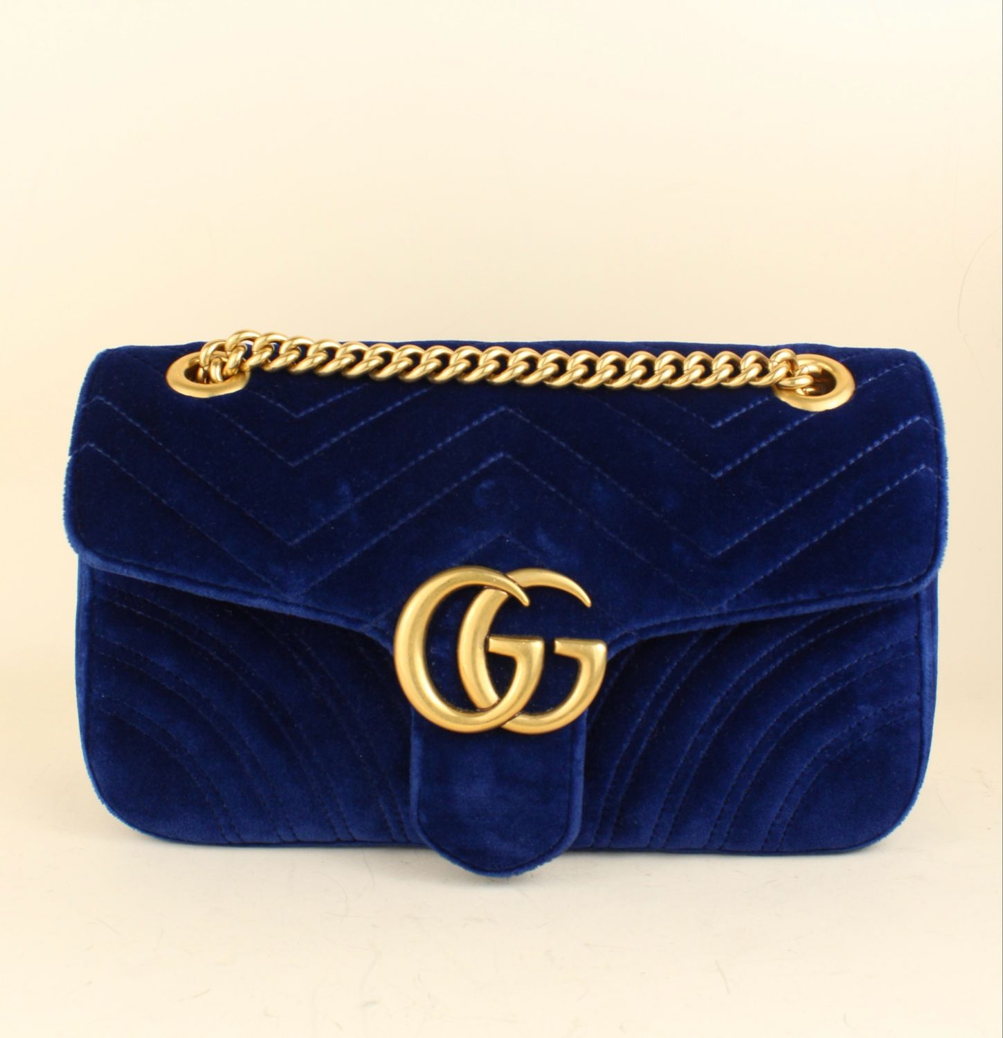 Gucci Marmont Velvet Blue