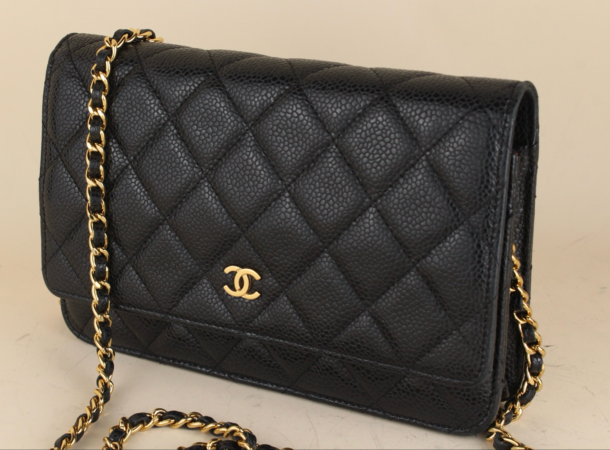 Chanel Wallet on Chain Caviar
