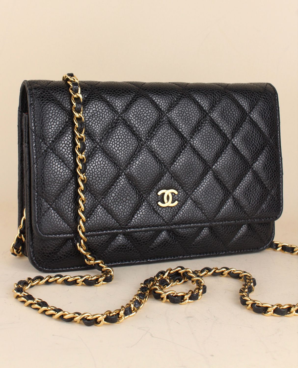 Chanel Wallet on Chain Caviar