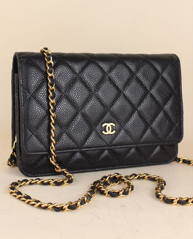 Chanel Wallet on Chain Caviar