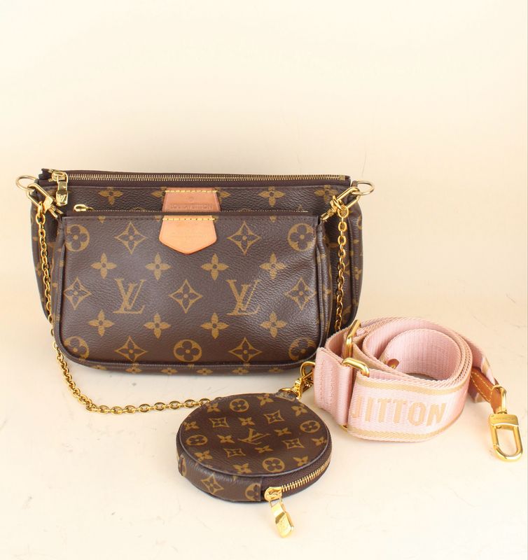 Multi Pochette Monogram Pink Strap
