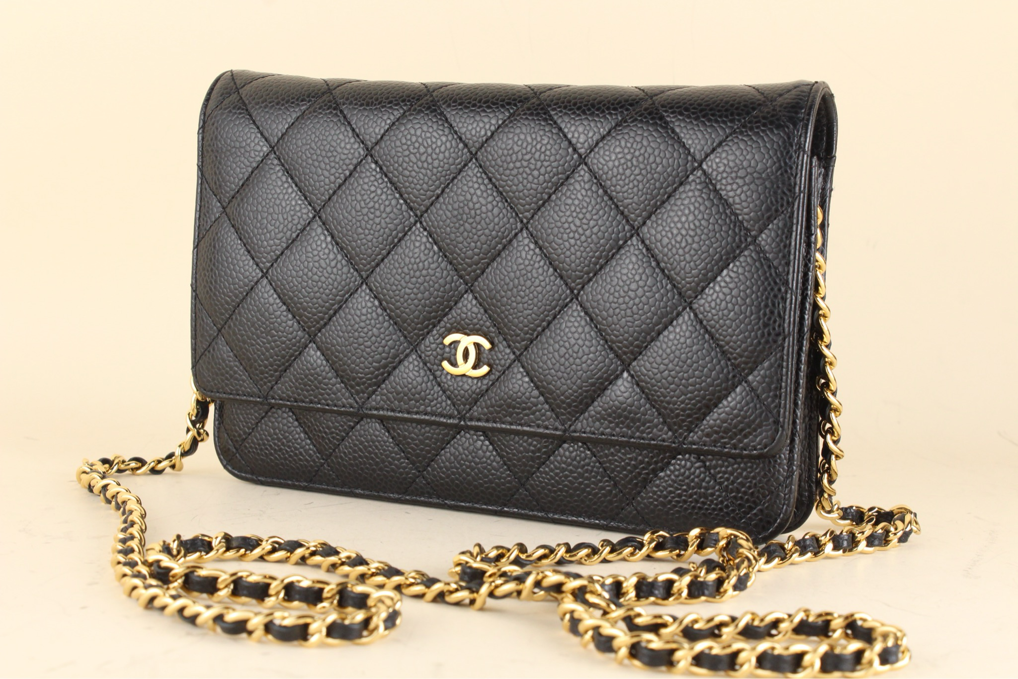 Chanel Wallet on Chain Caviar