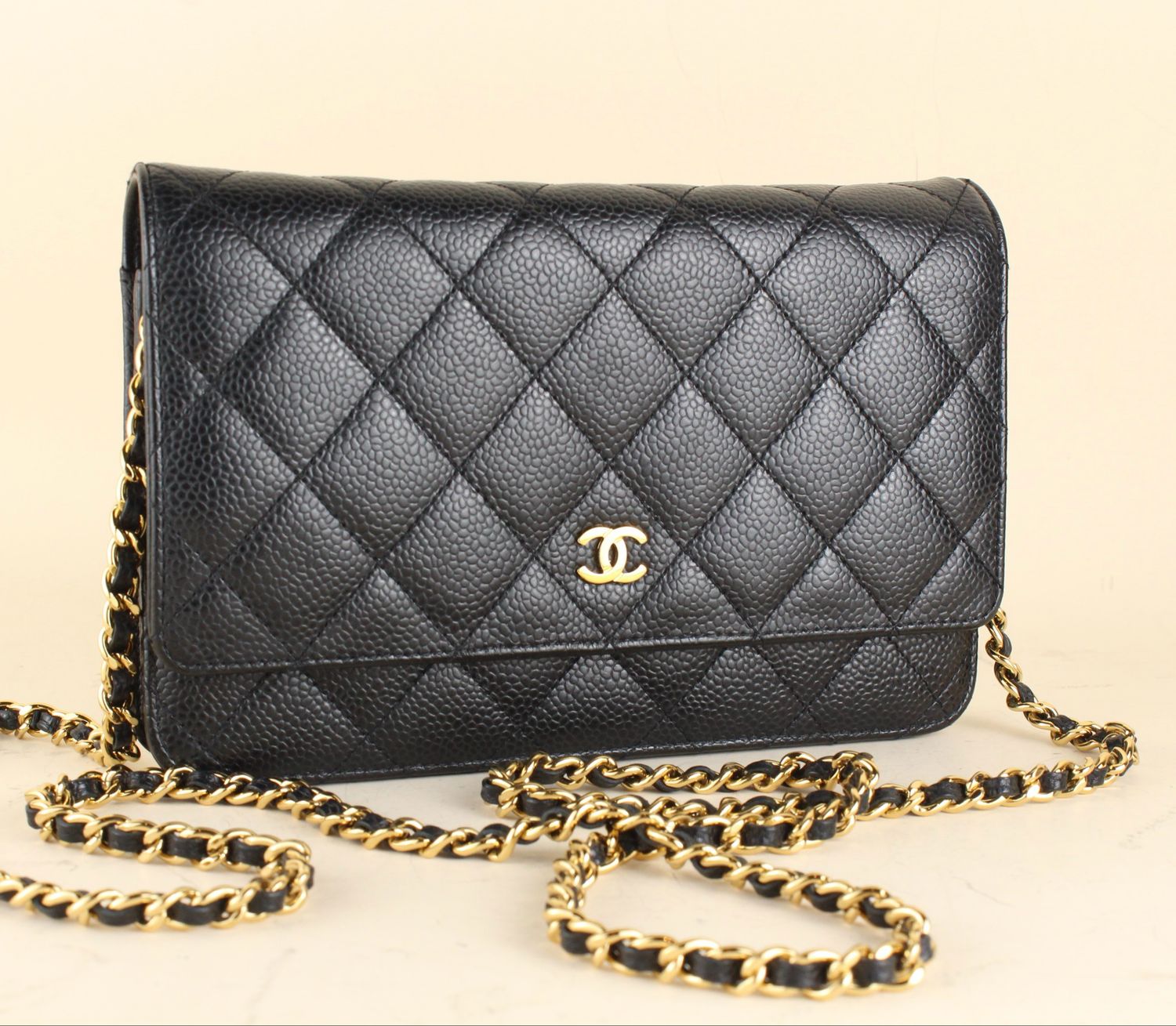 Chanel Wallet on Chain Caviar