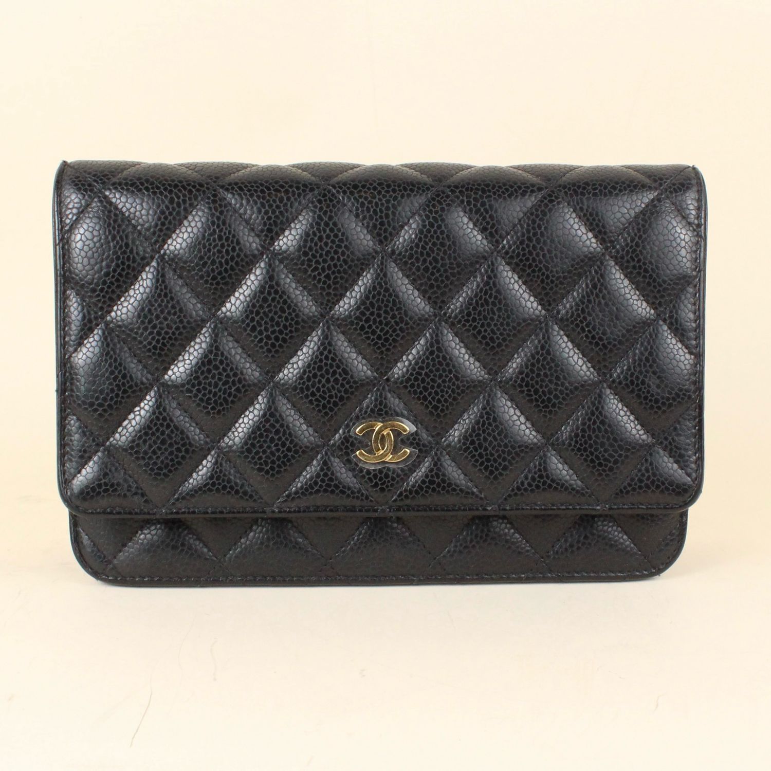 Chanel Wallet on Chain caviar