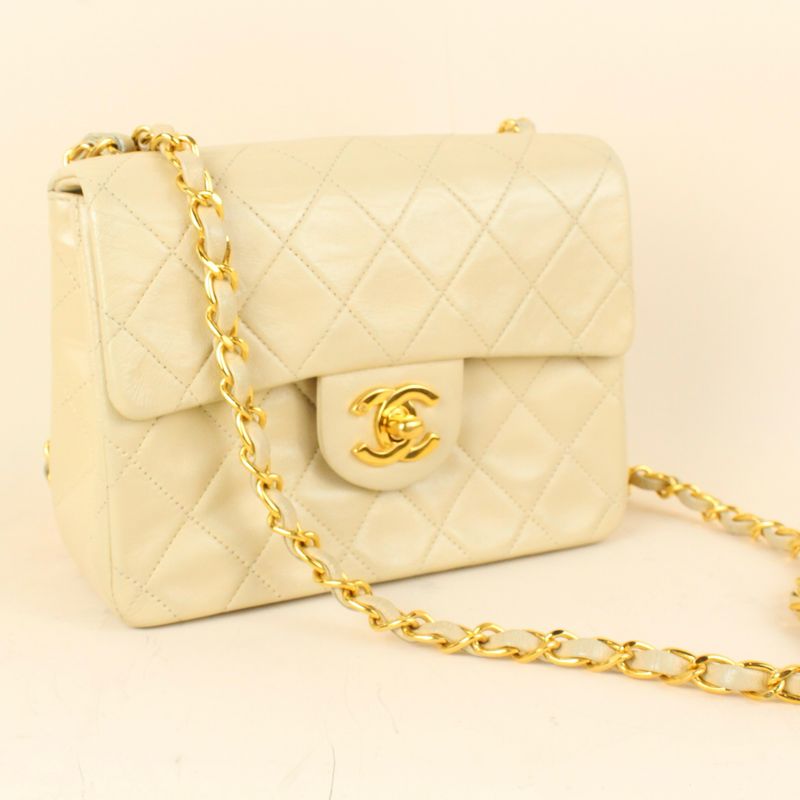 Chanel Mini Square Beige