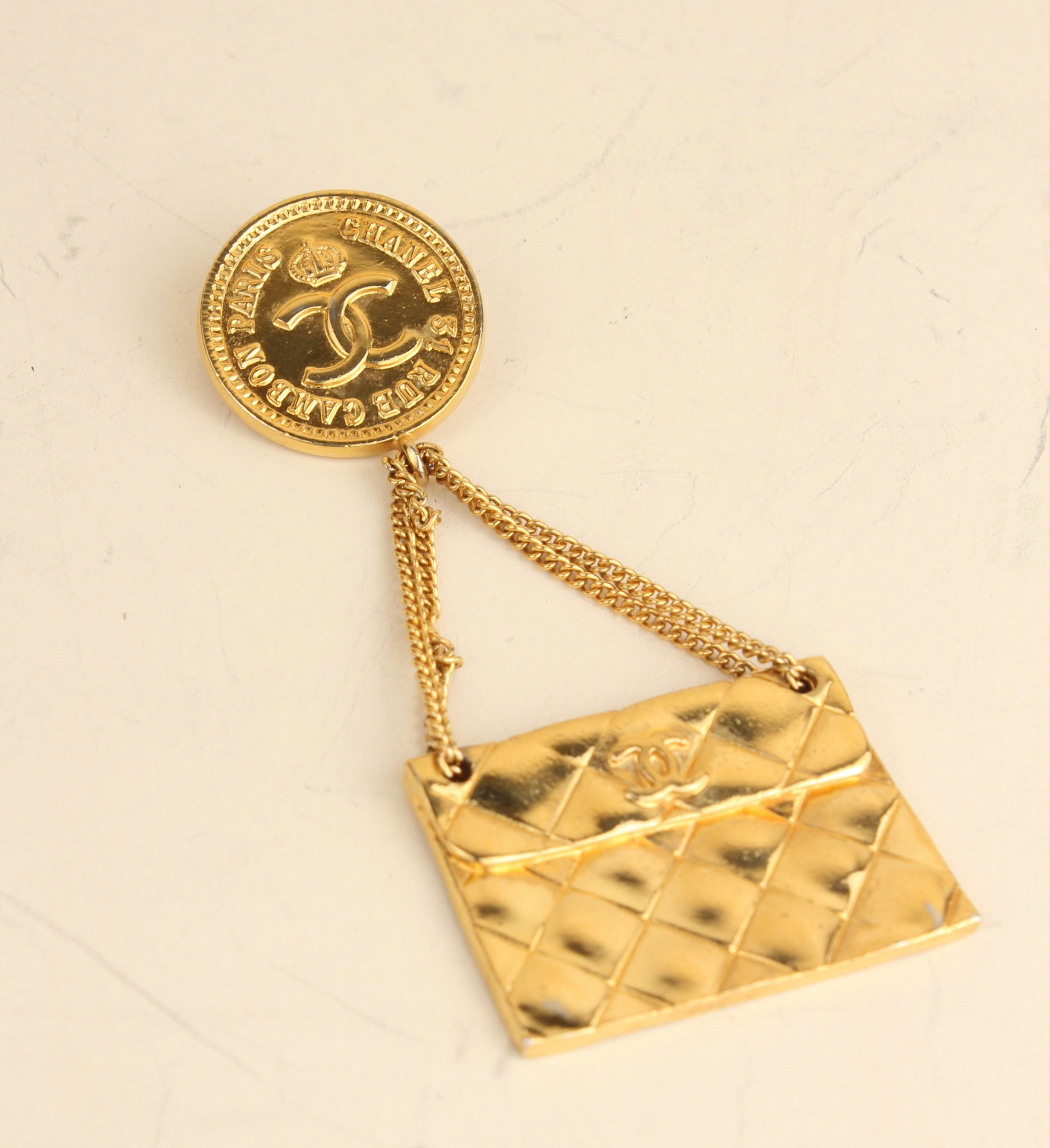 Chanel Bag Charm Brooch