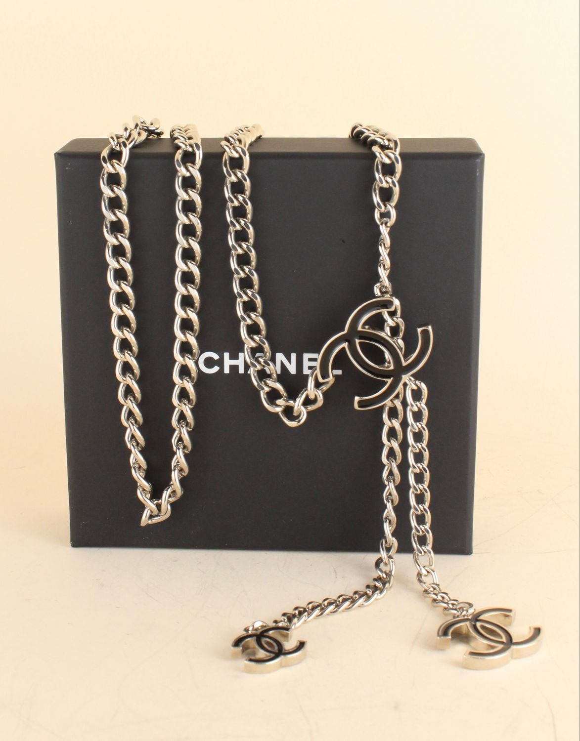 Chanel waist belt silver hardware