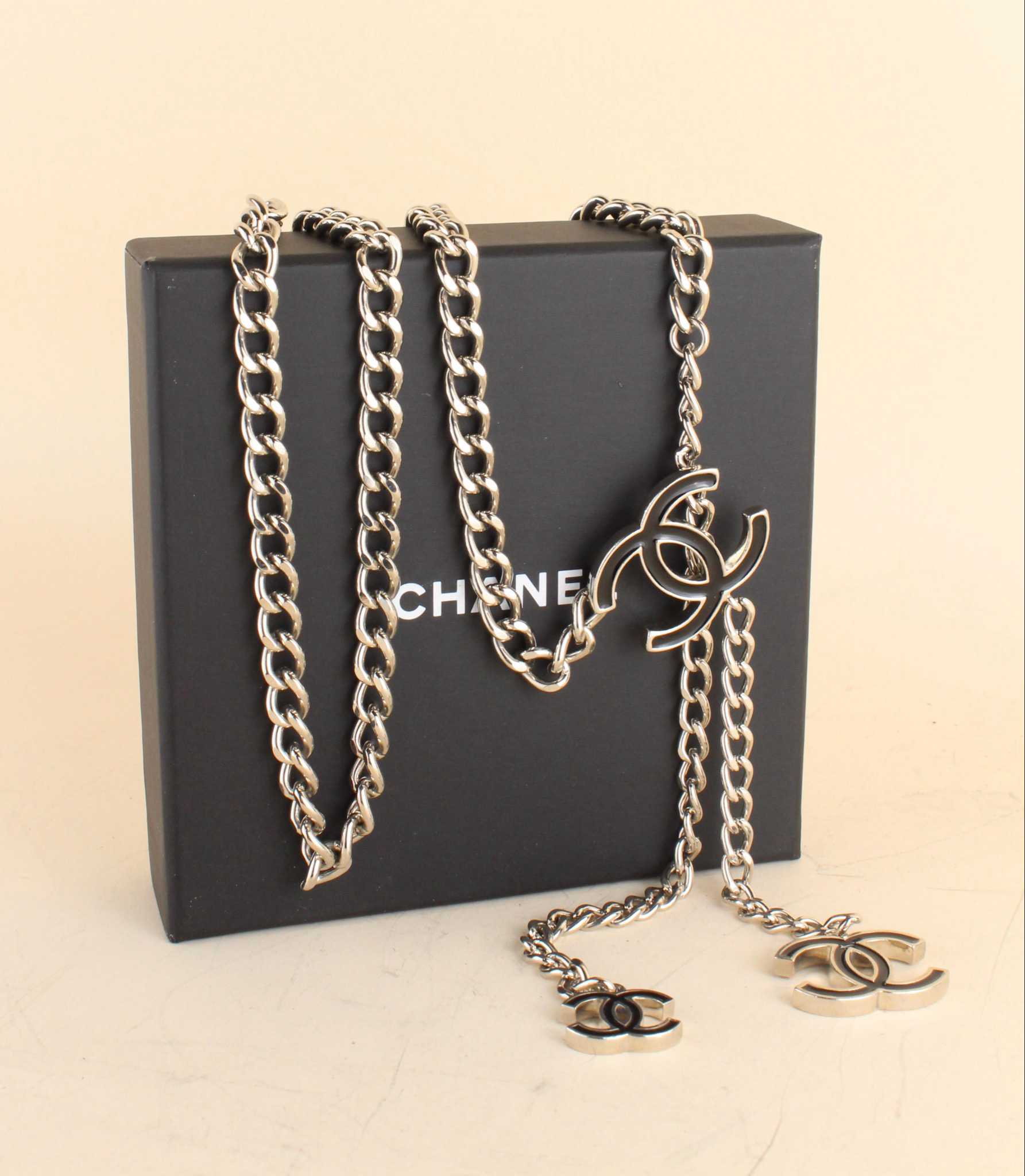 Chanel waist belt silver hardware