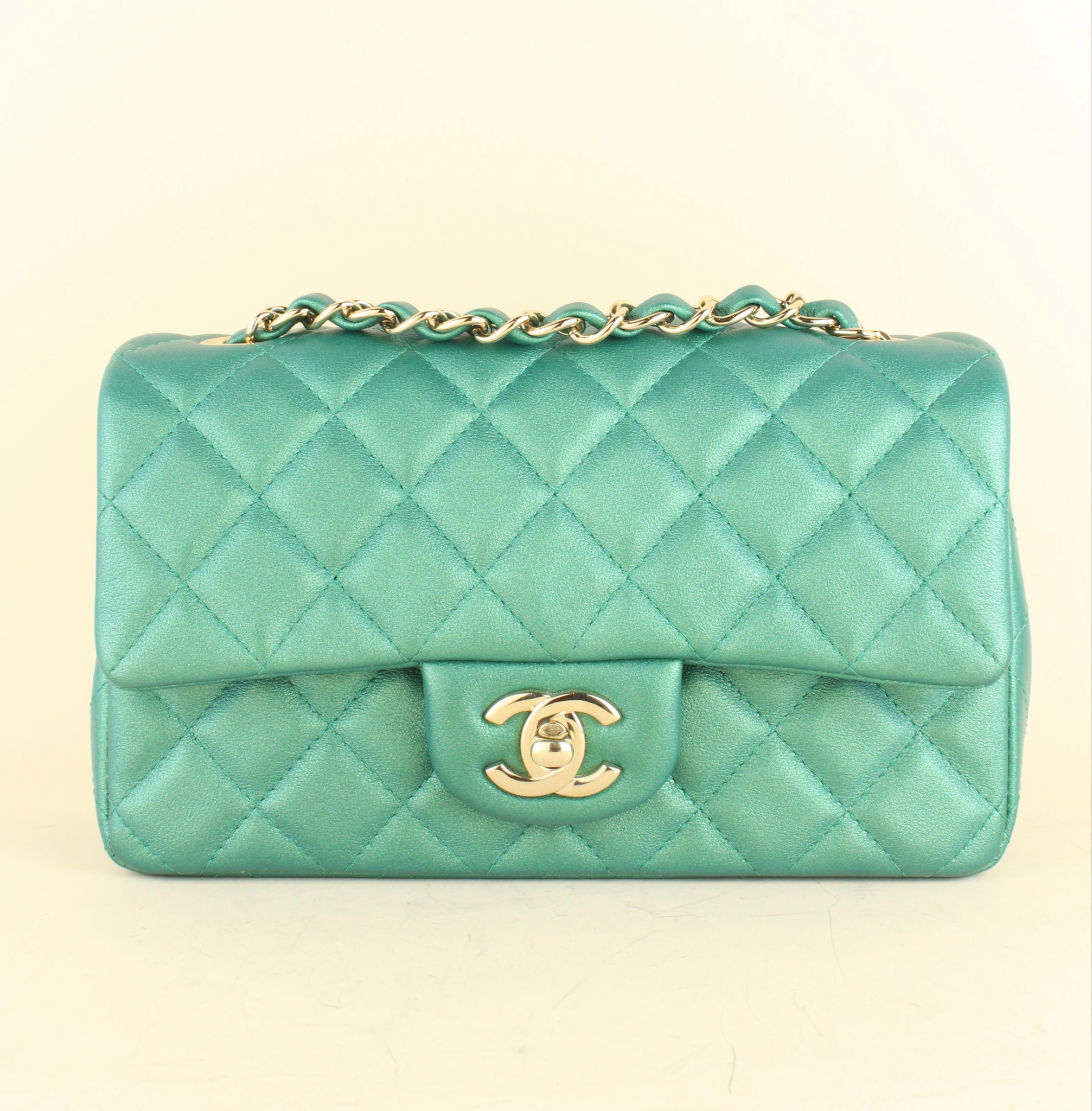 Chanel mini rectangular green