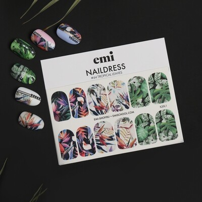 Naildress Slider Design #64 Tropical Leaves