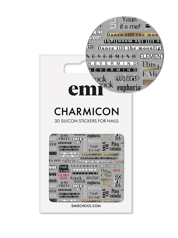 Charmicon 3D Silicone Stickers #170 Zipper