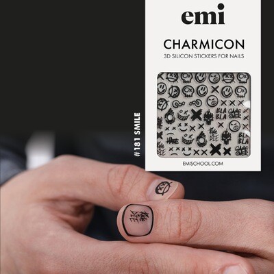 Charmicon 3D Silicone Stickers #181 Smile