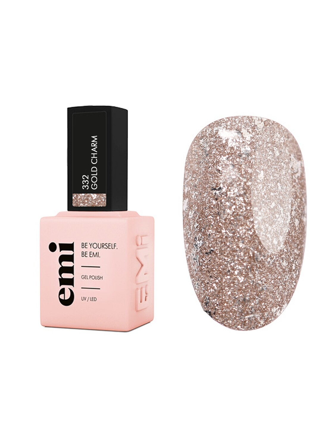 E.MiLac NY Gold Charm #332, 9 ml.